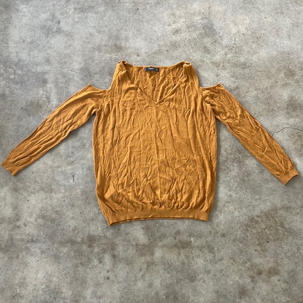 Mango Cold Shoulder knit top